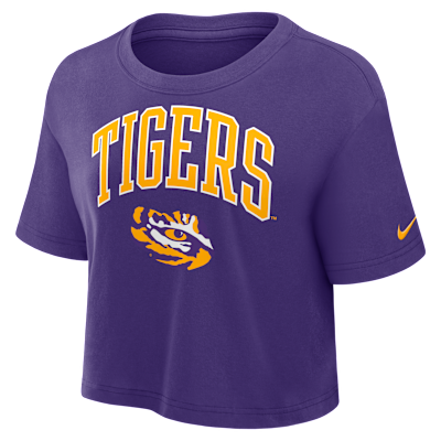 LSU Athletic Prep Arch Women's Nike Dri-FIT College Cropped T